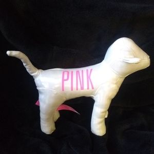 White PINK dog